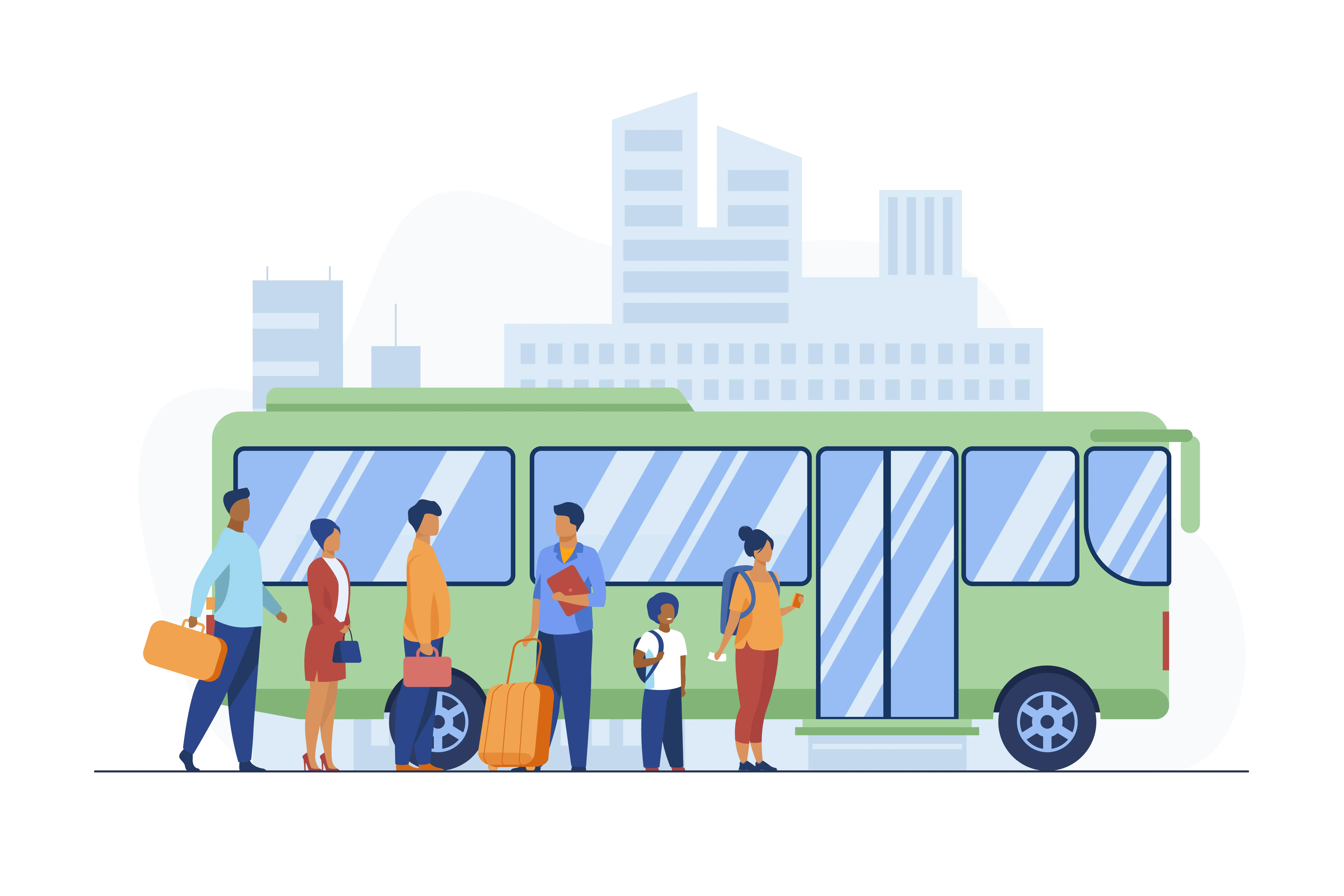 Comfortable and reliable employee transportation service with modern vehicles.